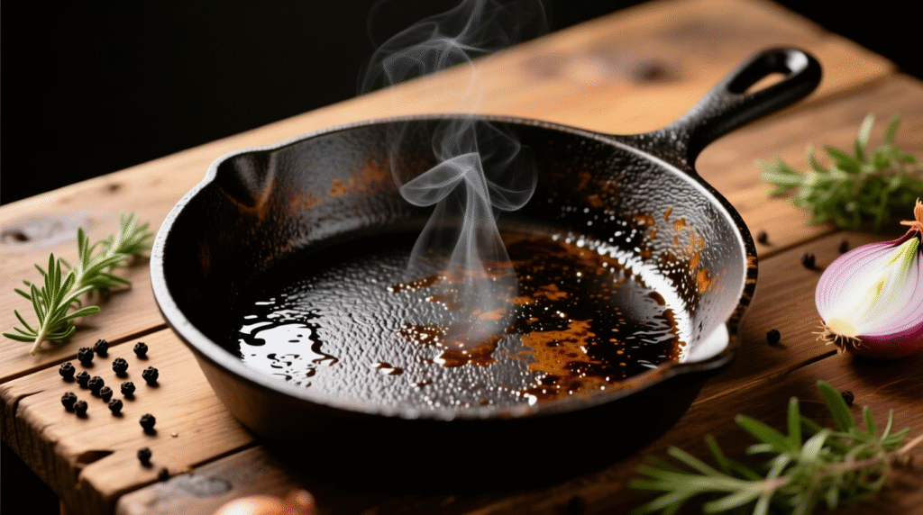 cast iron skillet rust removal