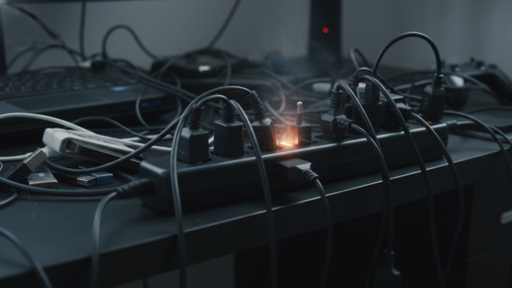 Overloaded Power Strip